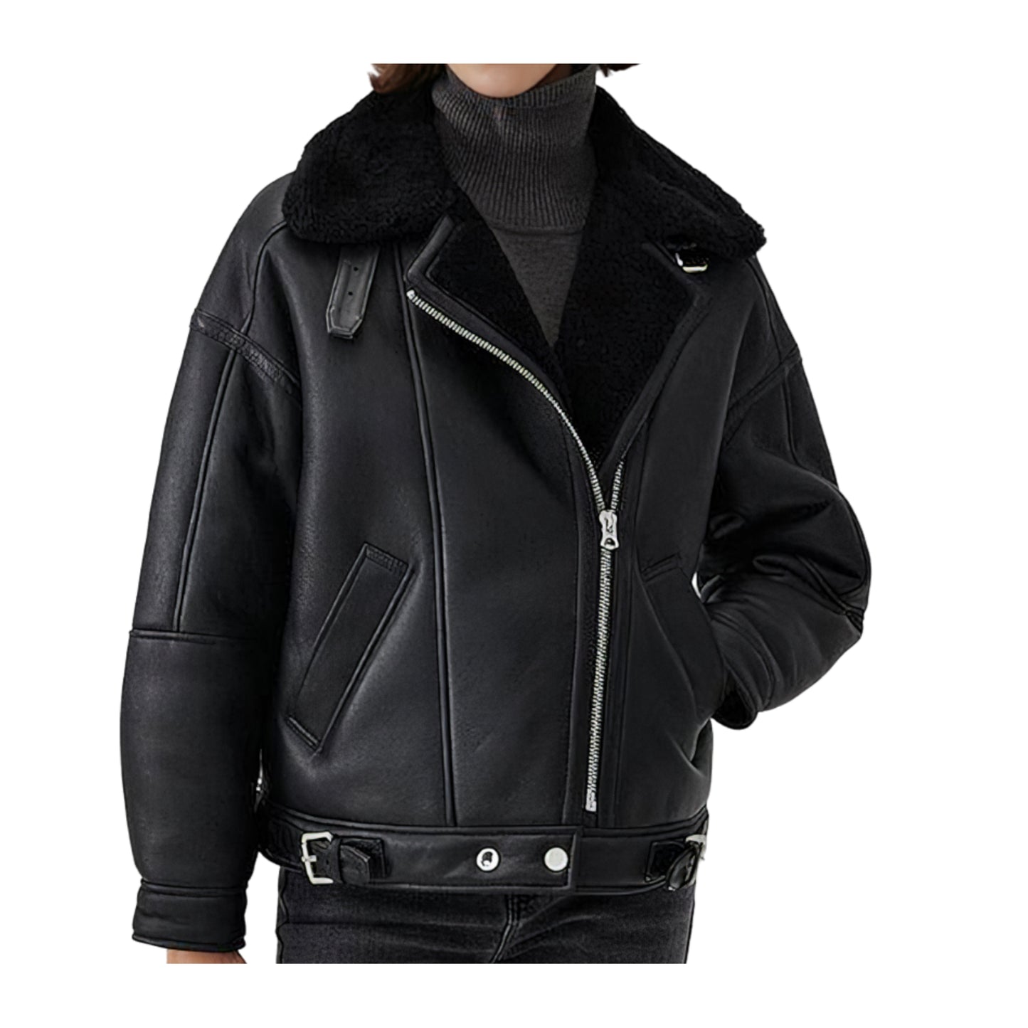 Aviateur blouson noir