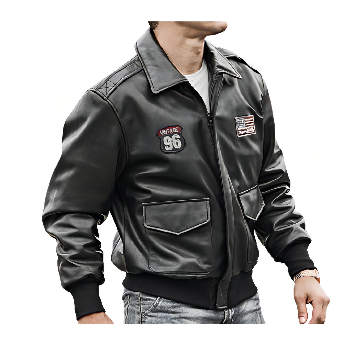 Blouson américain pilote de chasse