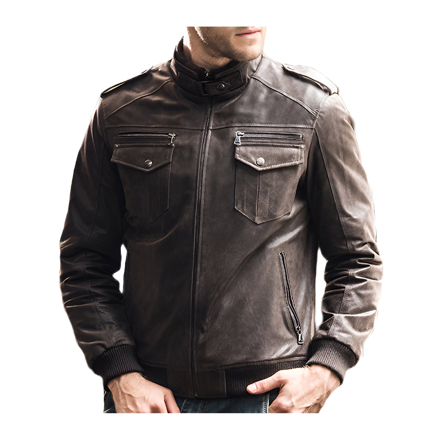 Blouson aviateur américain noir