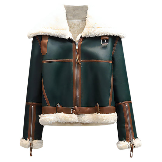 Blouson aviateur femme vert