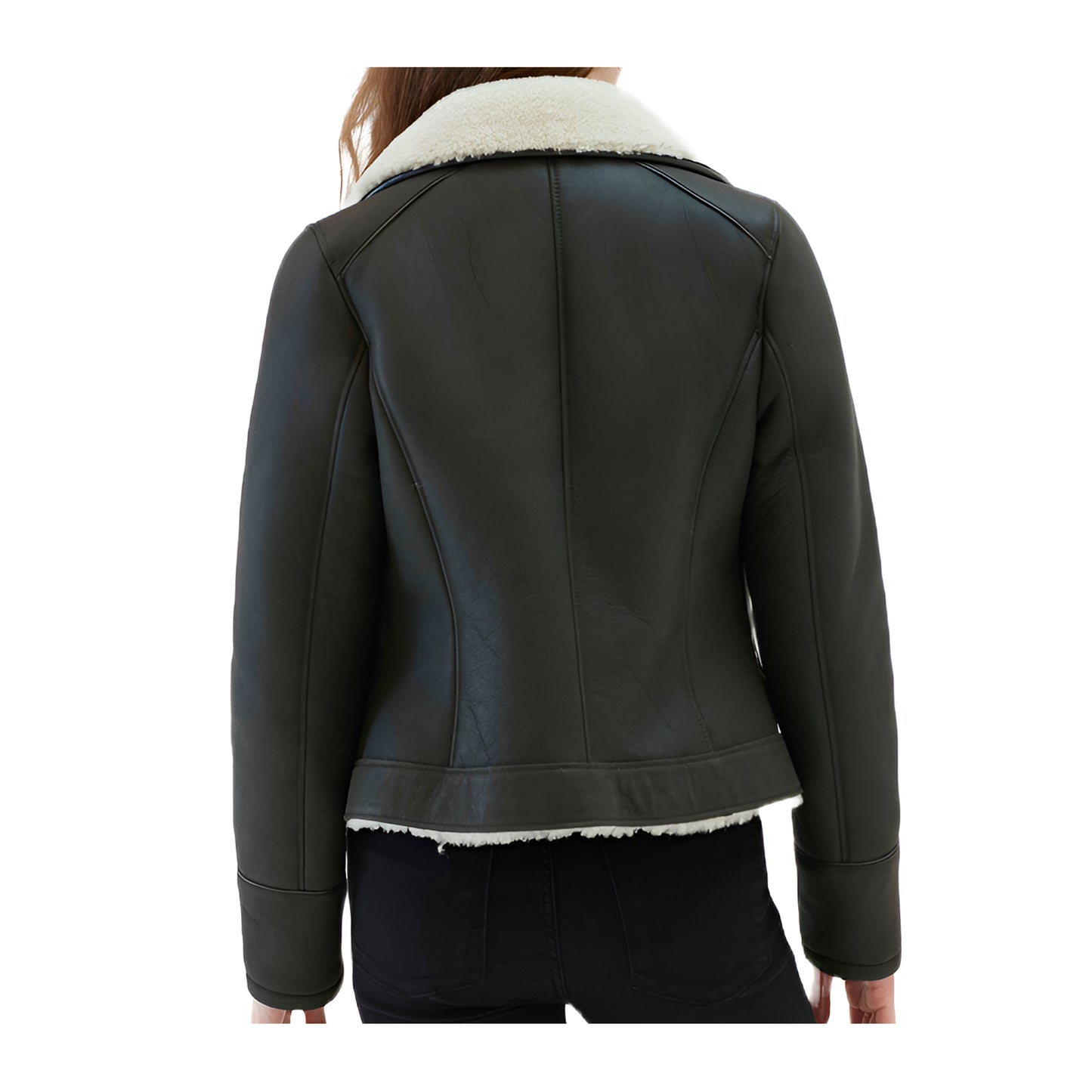 Blouson aviateur femmes mouton retourné