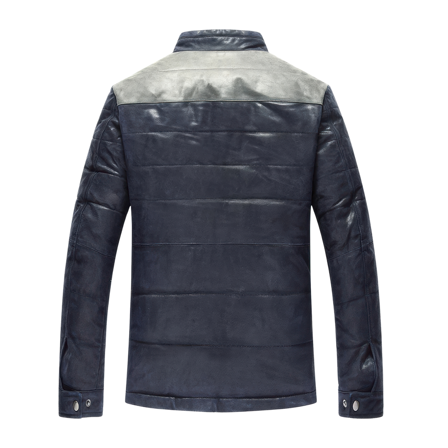 Blouson aviateur homme cuir bleu original