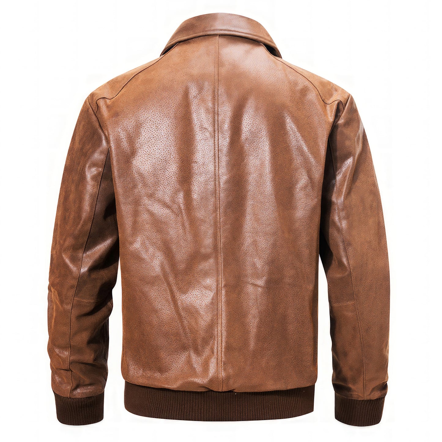 Blouson aviateur marron cuir