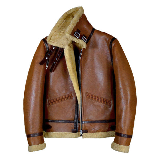 Blouson cuir bombardier