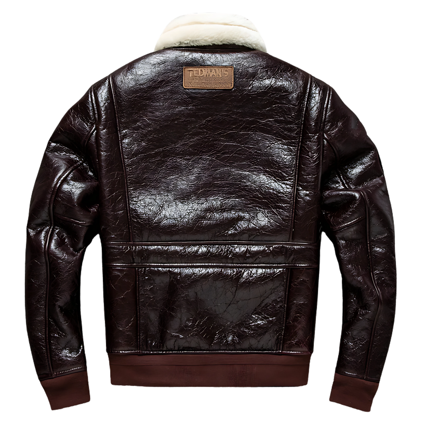 Blouson homme cuir fourrure aviateur