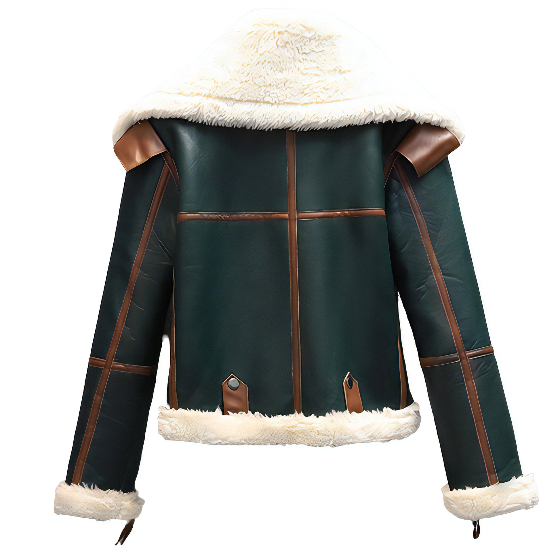 Blouson vert aviateur femme