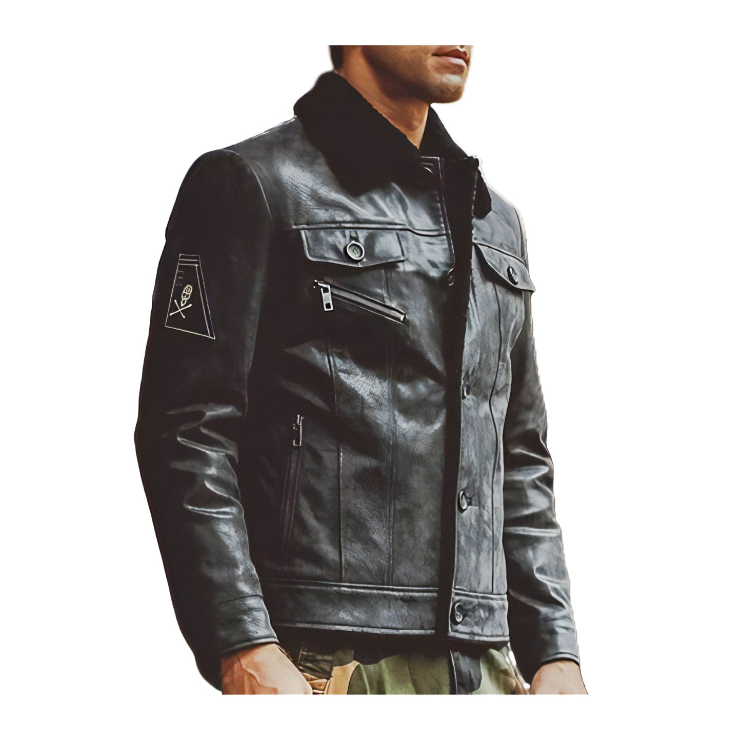 Blousons aviateur cuir noir