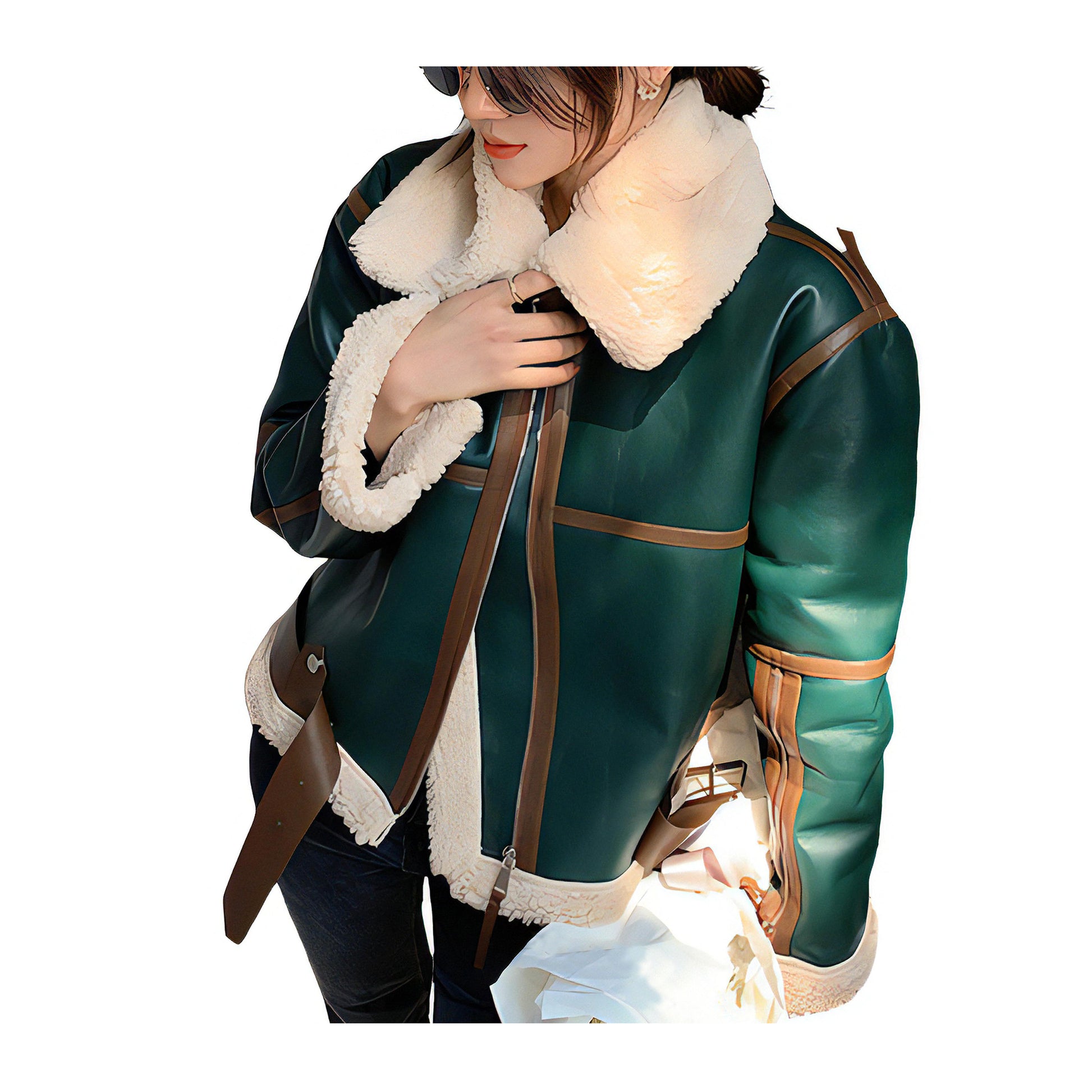 Blousons aviateur femme vert