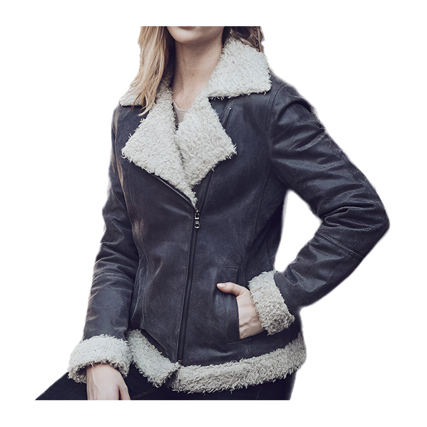 Blousons aviateur femmes daim