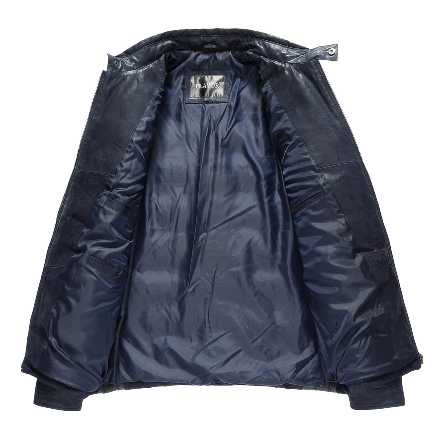 Blousons aviateur homme cuir bleu