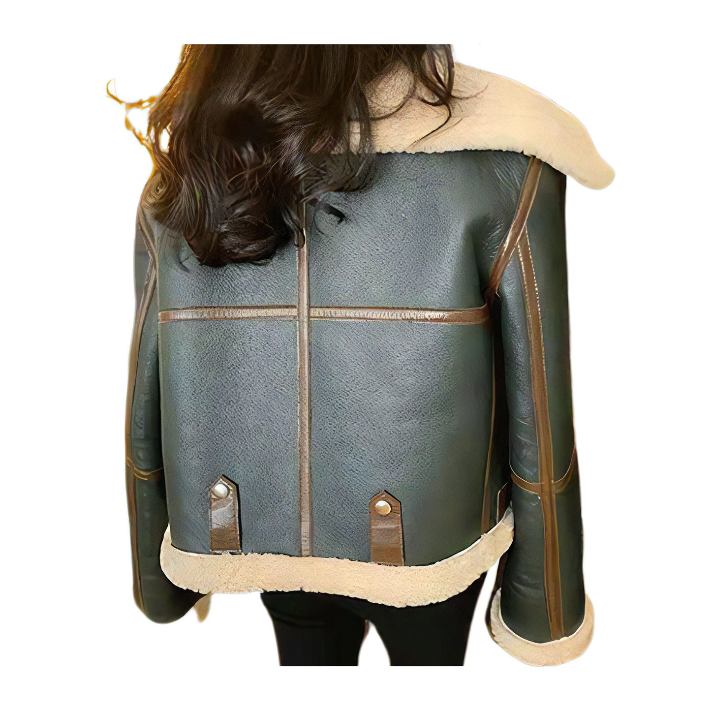 Blousons aviateur vert femme