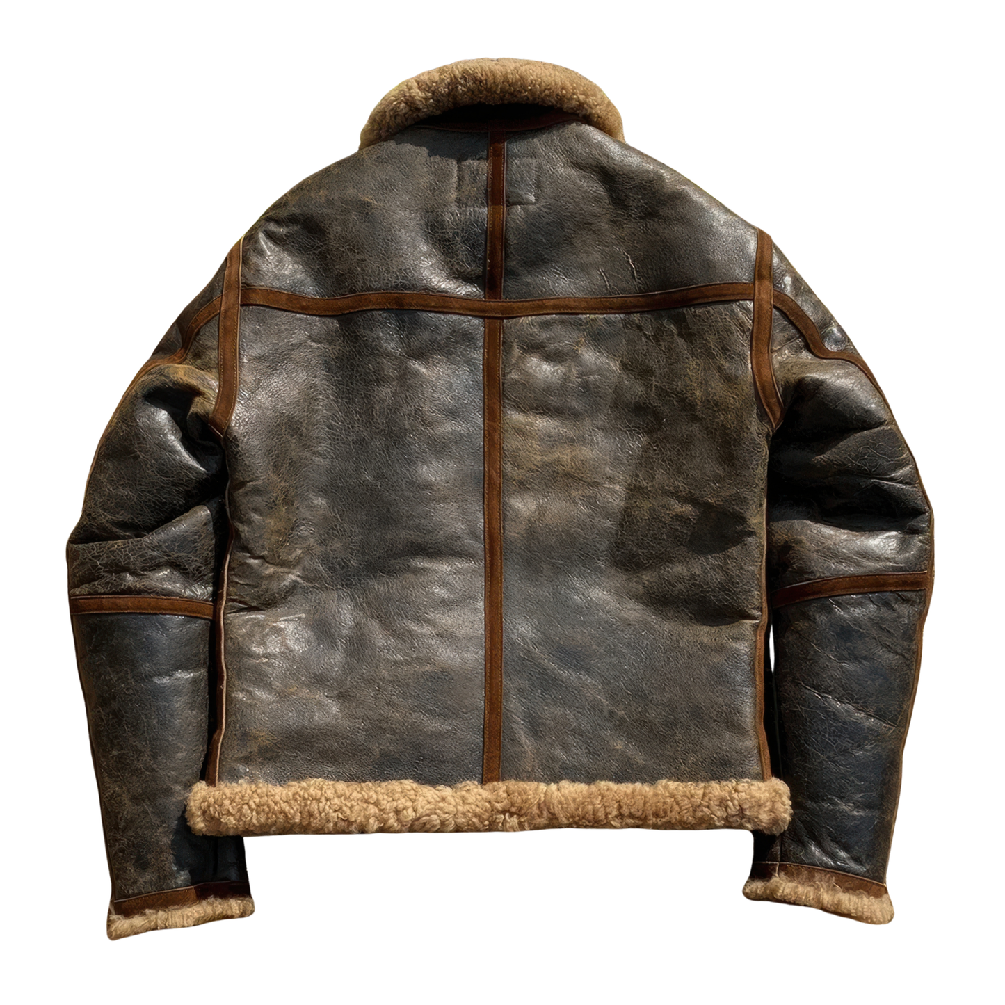 Blousons bombardier homme cuir marron