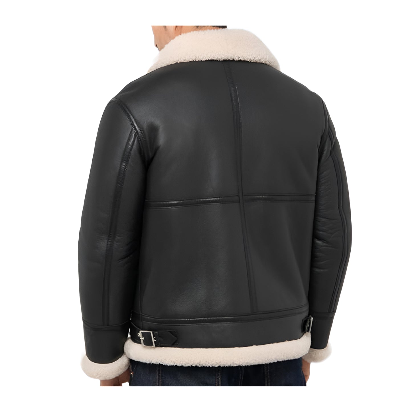 Blousons cuir et peaux de mouton noir homme