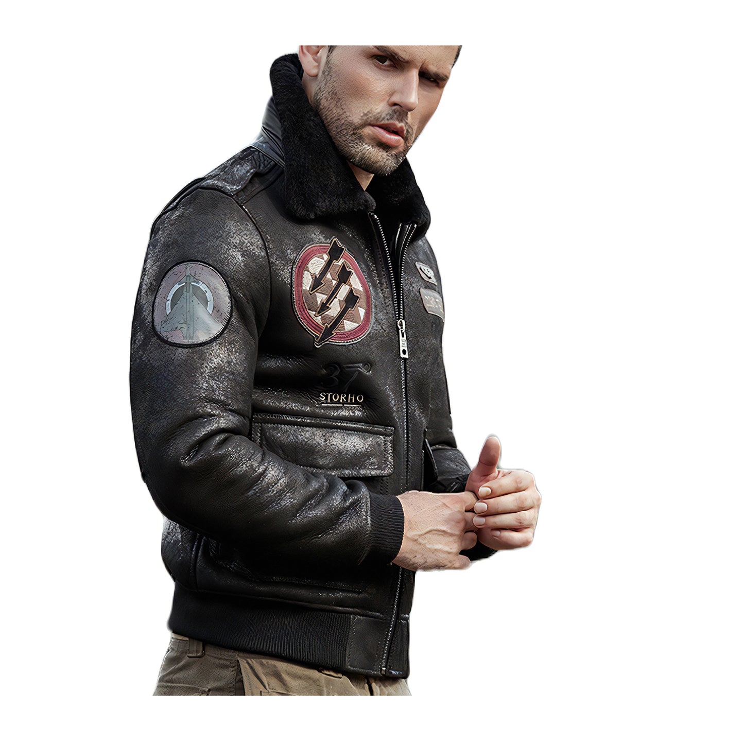 Blousons mouton aviateur