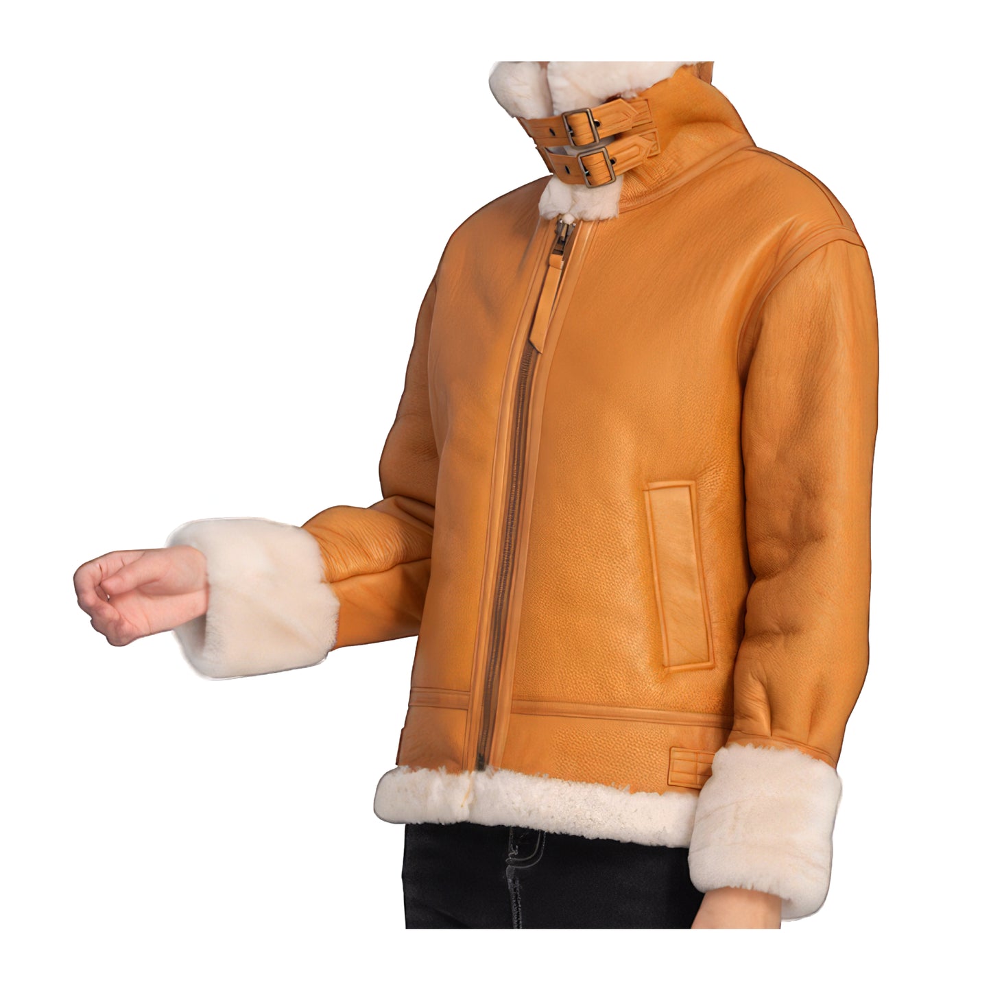Bombardier femme blouson orange