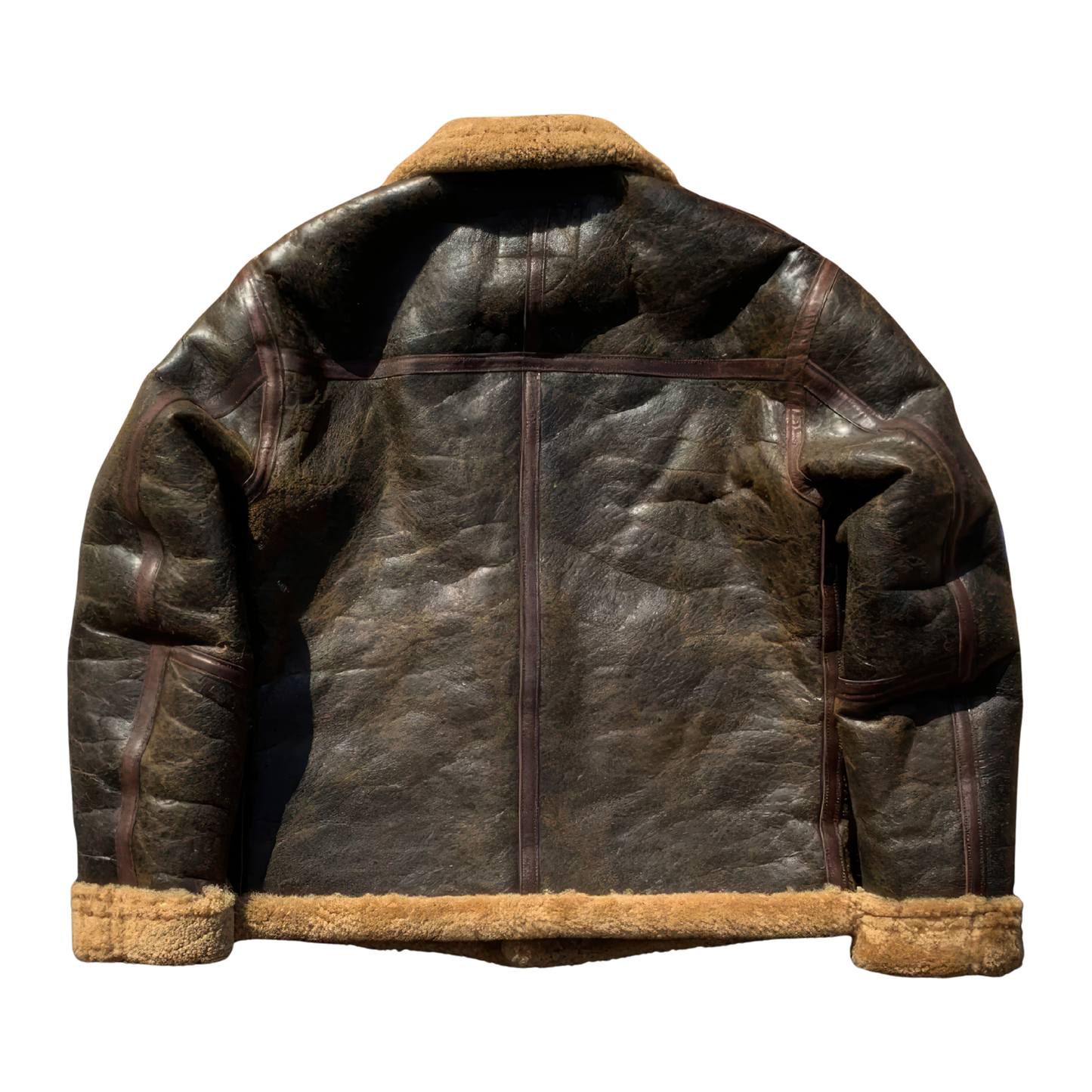 Bombardier homme cuir marron