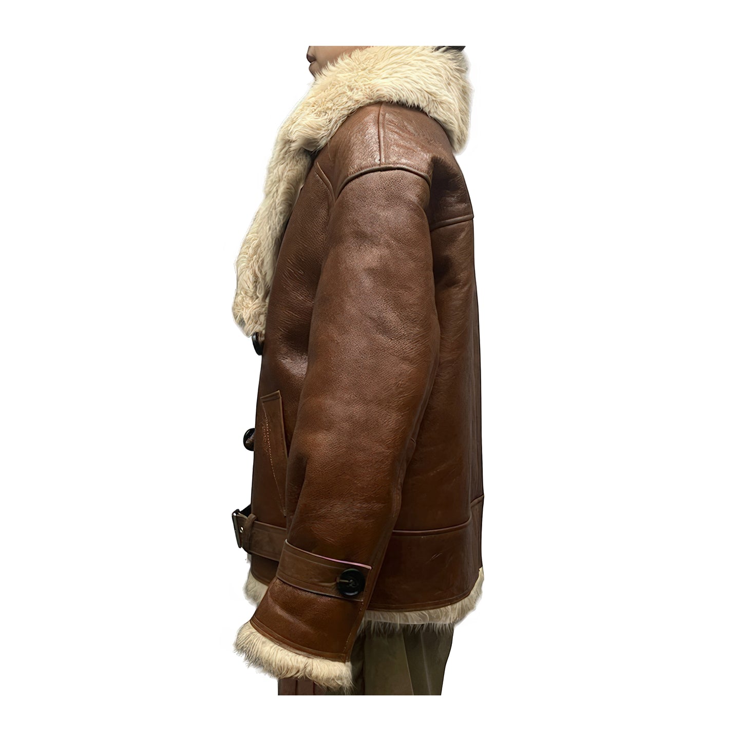 Bombardiers cuir femme fourrure