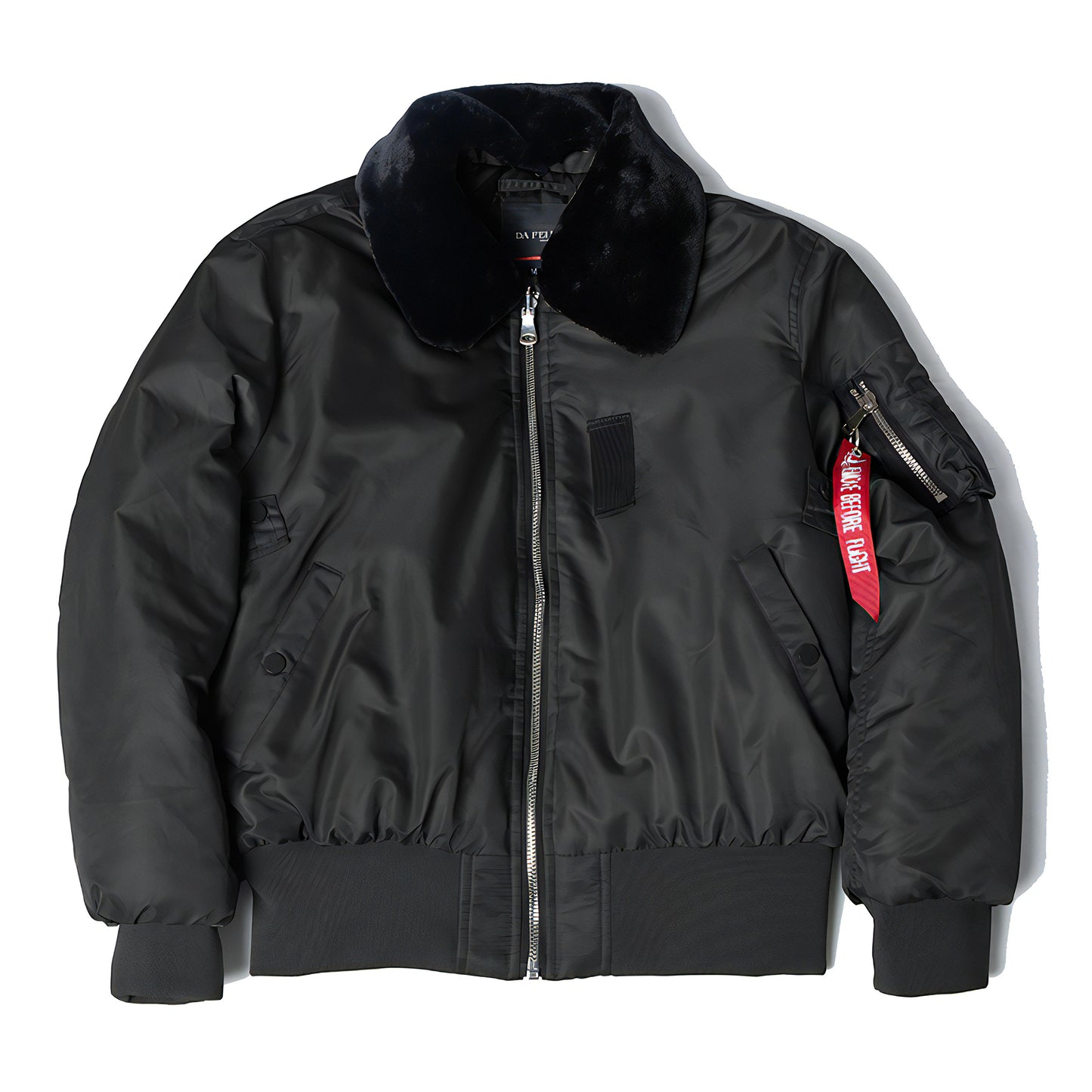 bomber noir aviateur