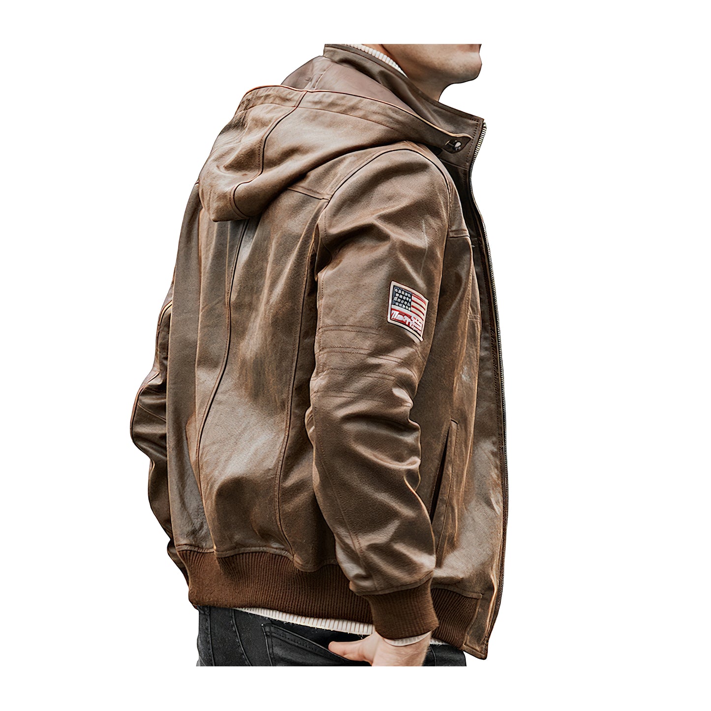 Bombers capuche homme aviateur