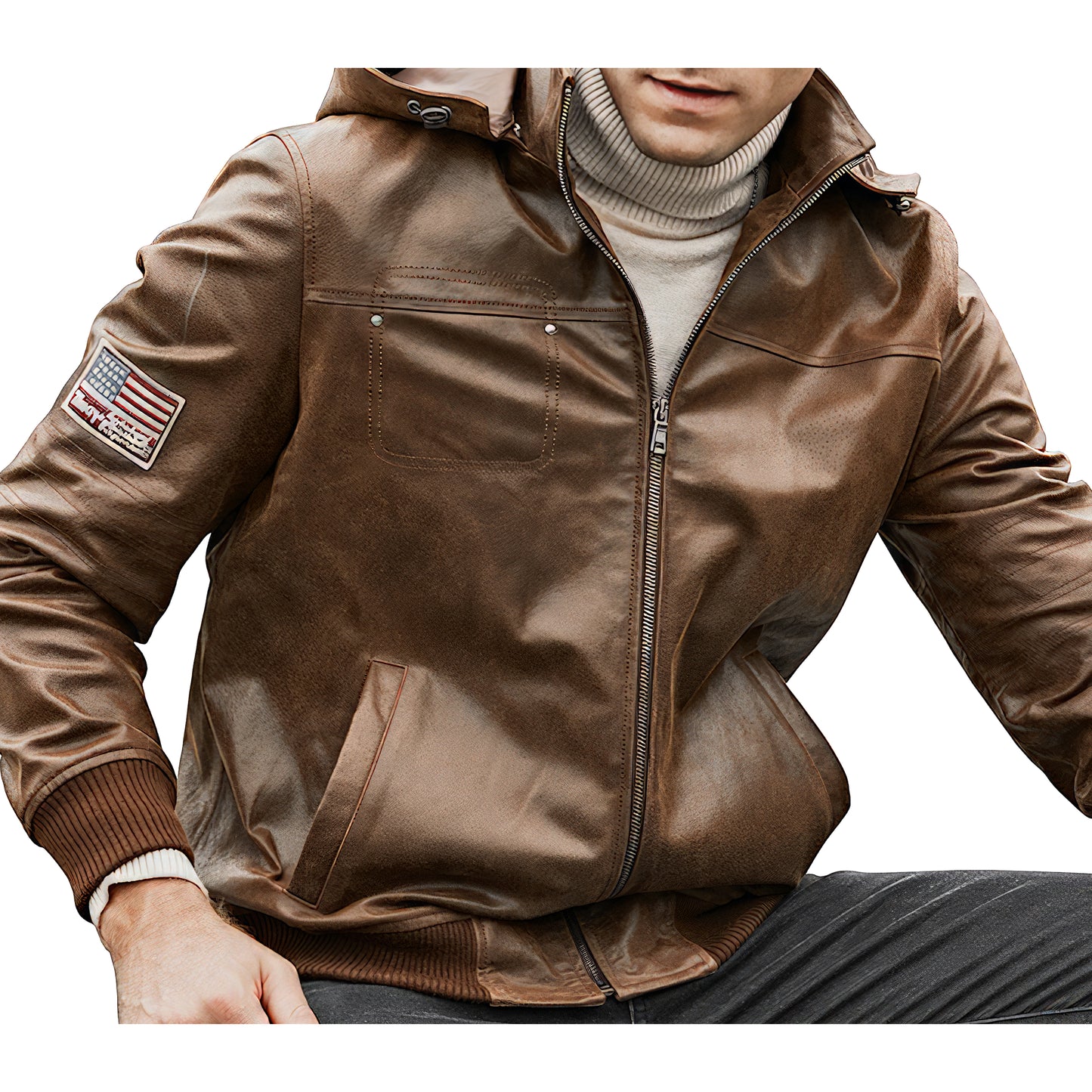 Bombers homme capuche aviateur