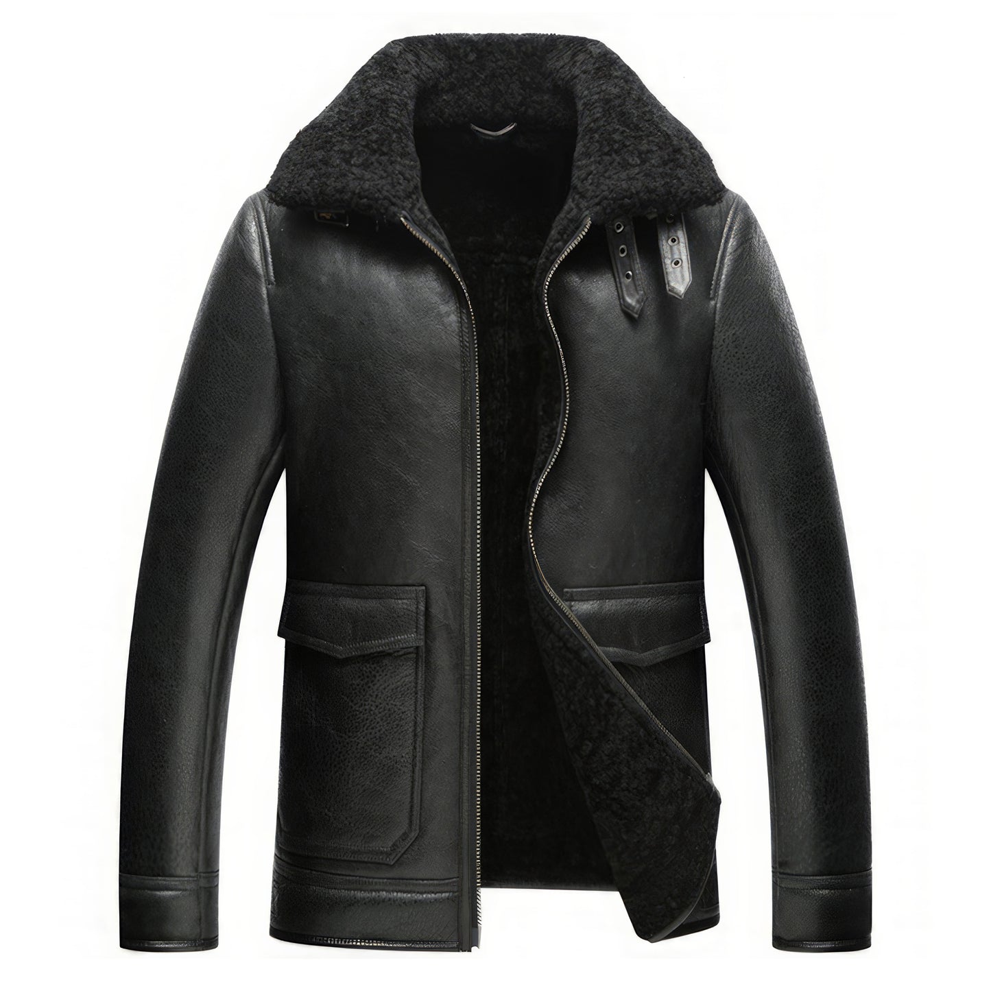 Col mouton manteau homme