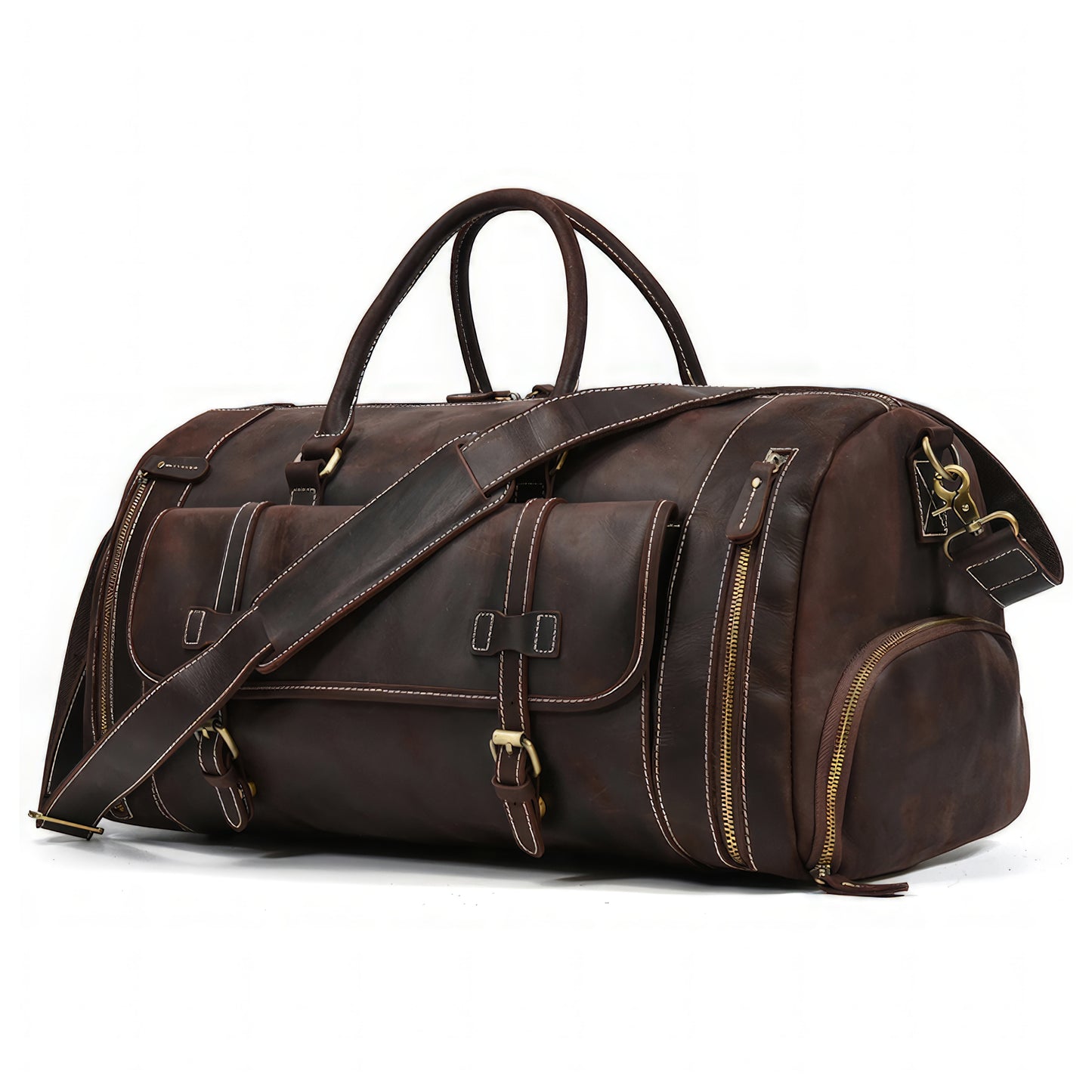 Grand sac en cuir vintage de voyage