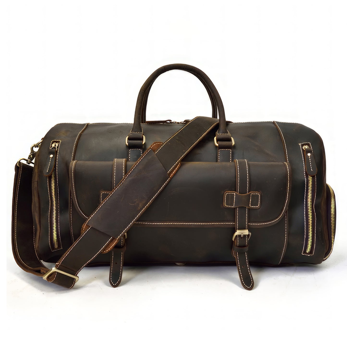 Grand sacs de voyage vintage en cuir