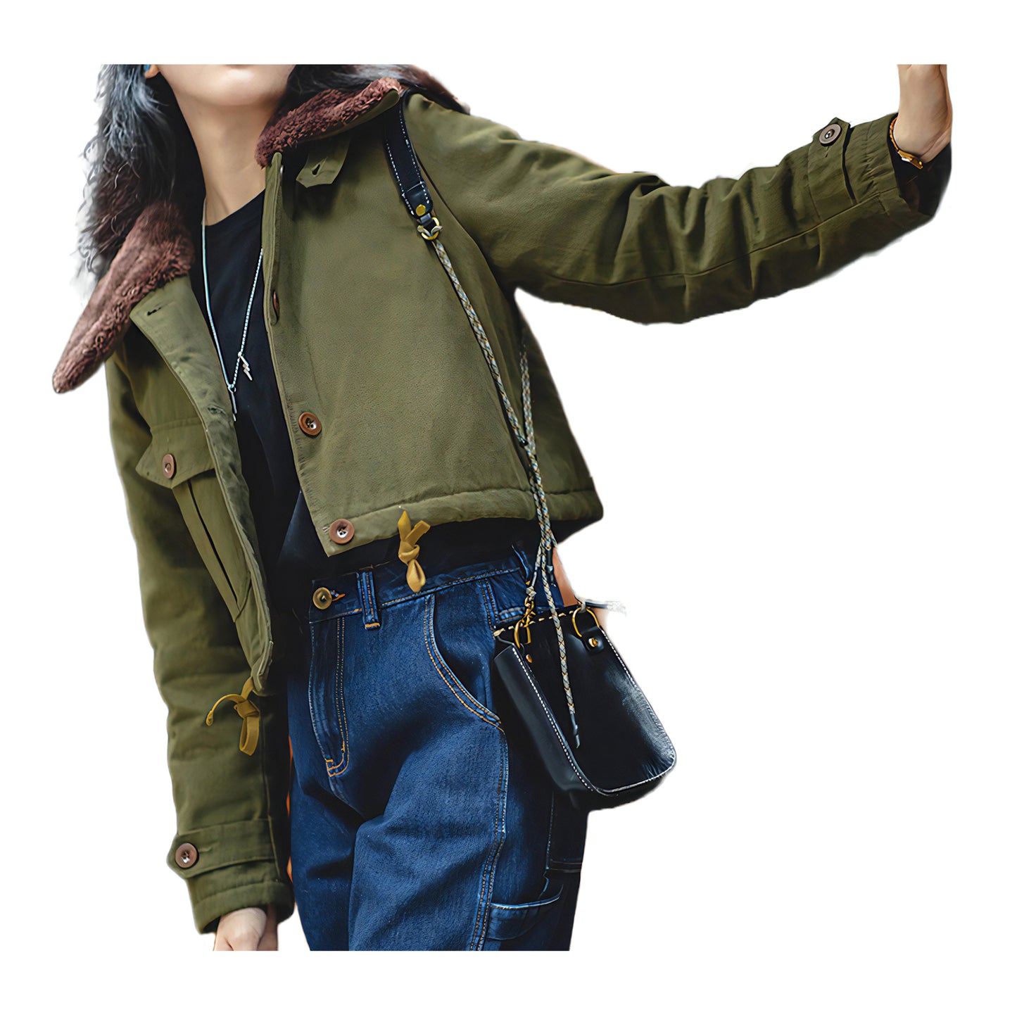 Jacket bomber femme