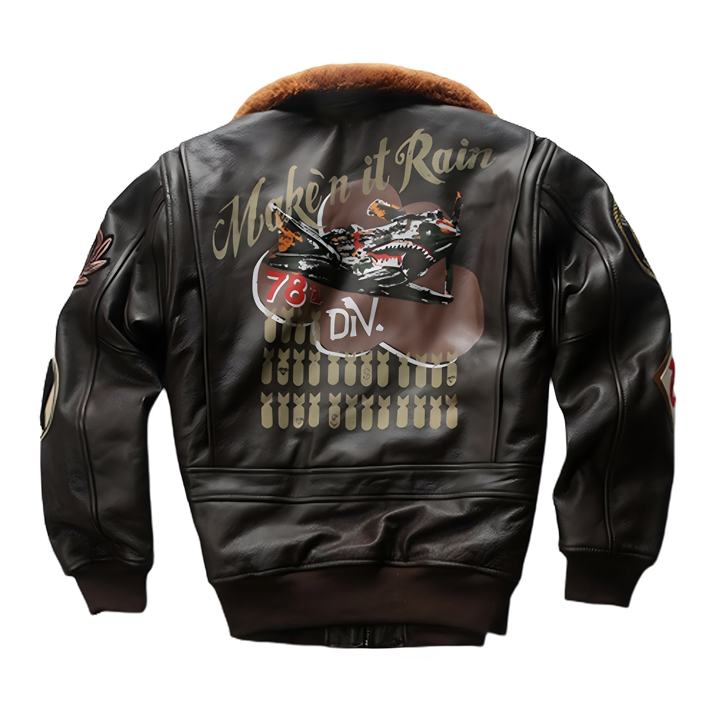 Leather bomber jacket G1