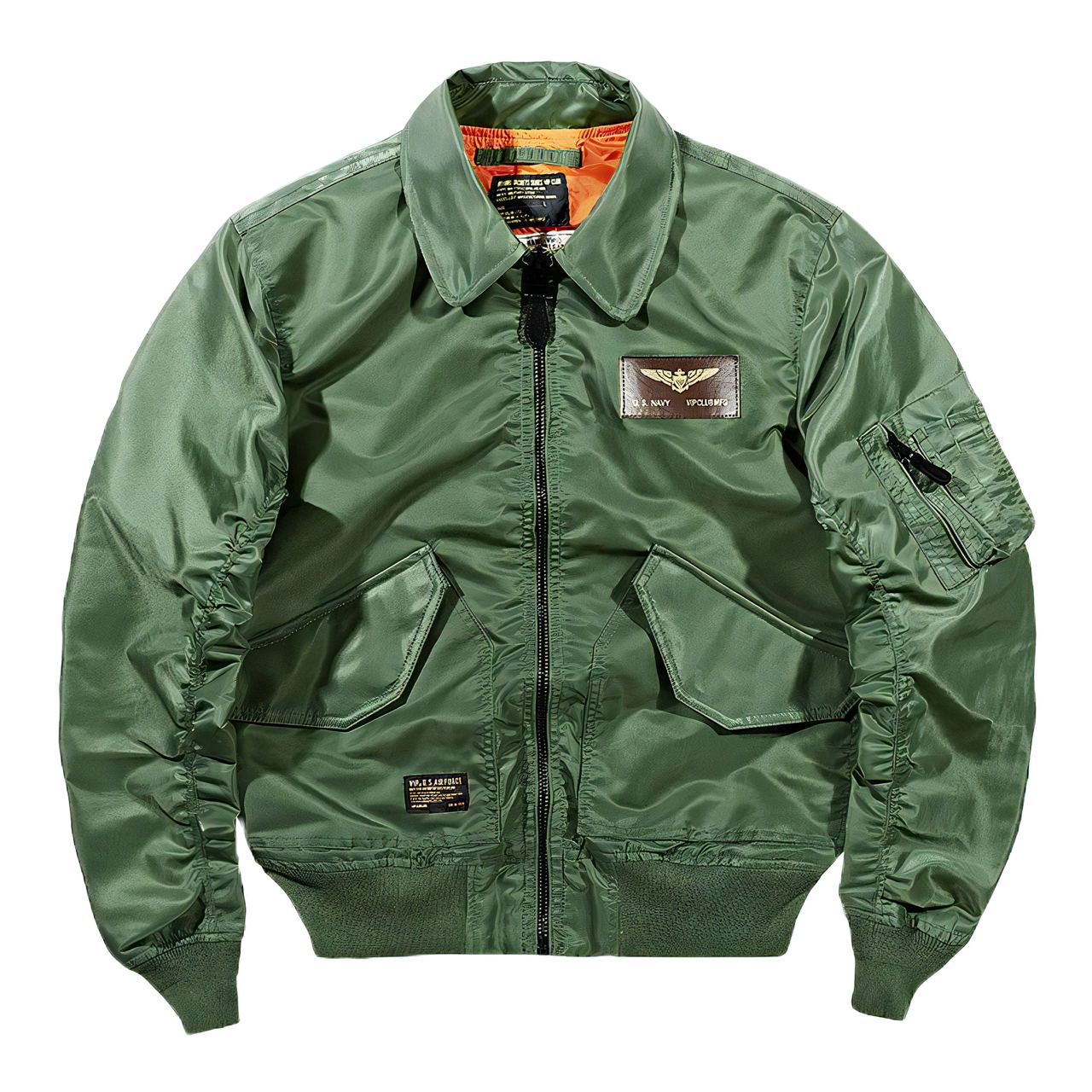 MA2 Bomber Jacket Cuir Aviateur