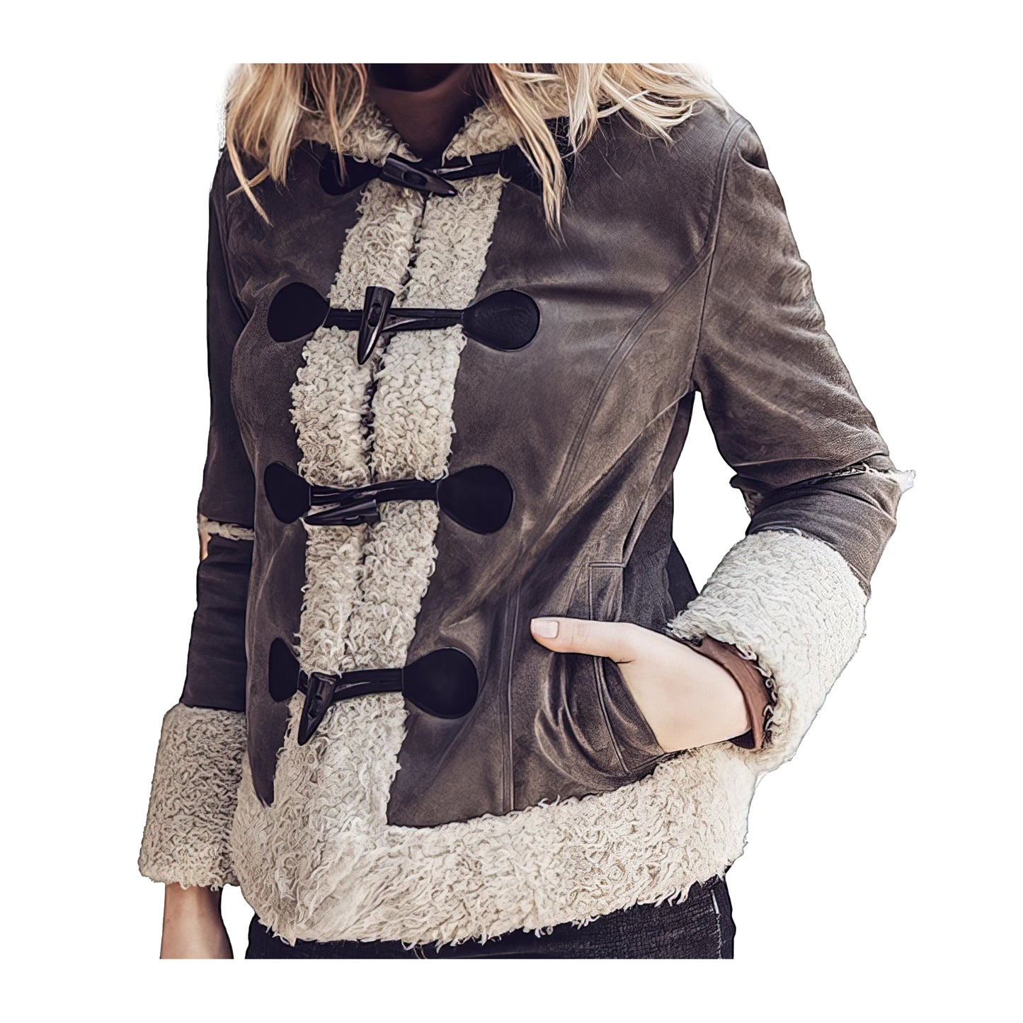Manteau aviateur capuche