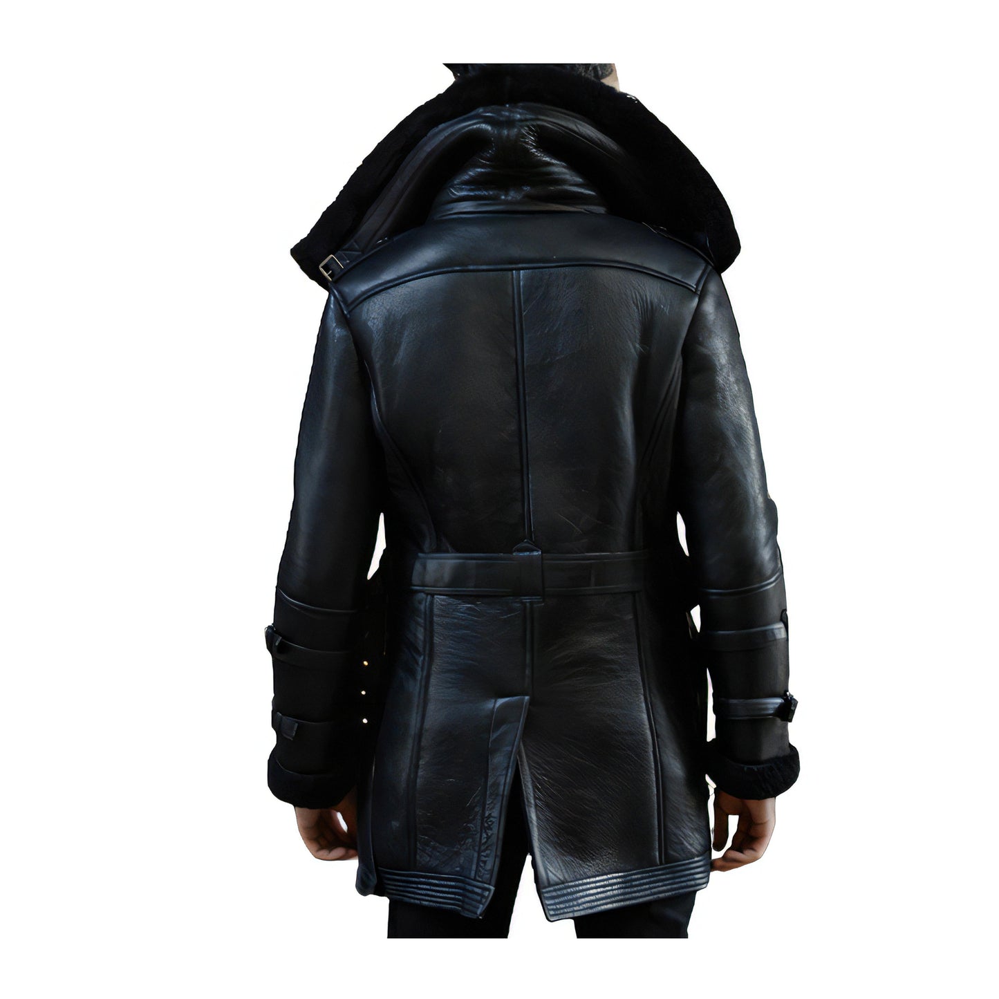 Manteau aviateur long hommes