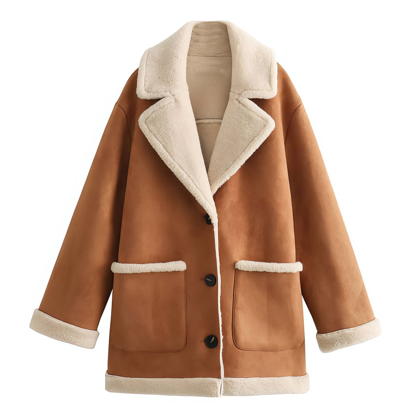 Manteau camel femme mi long