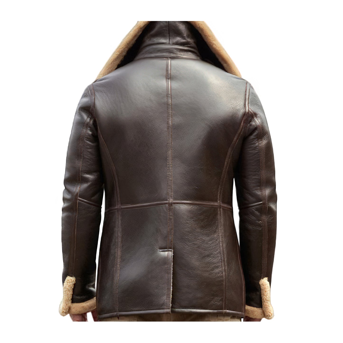 Manteau cuir homme aviateur