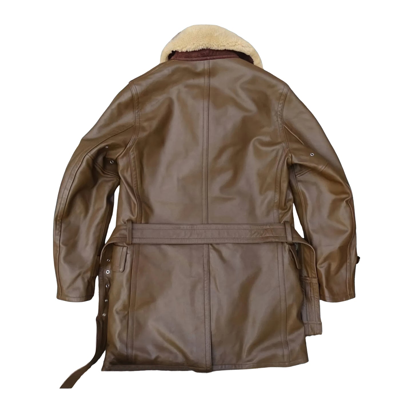 Manteau de cuir style aviateur