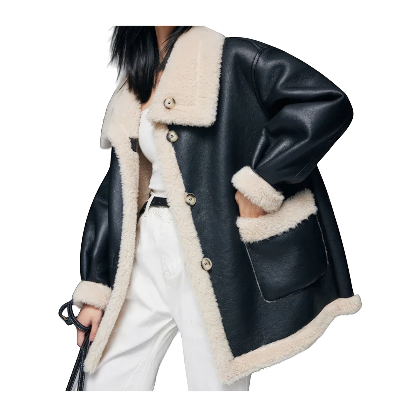 Manteau oversize aviateur