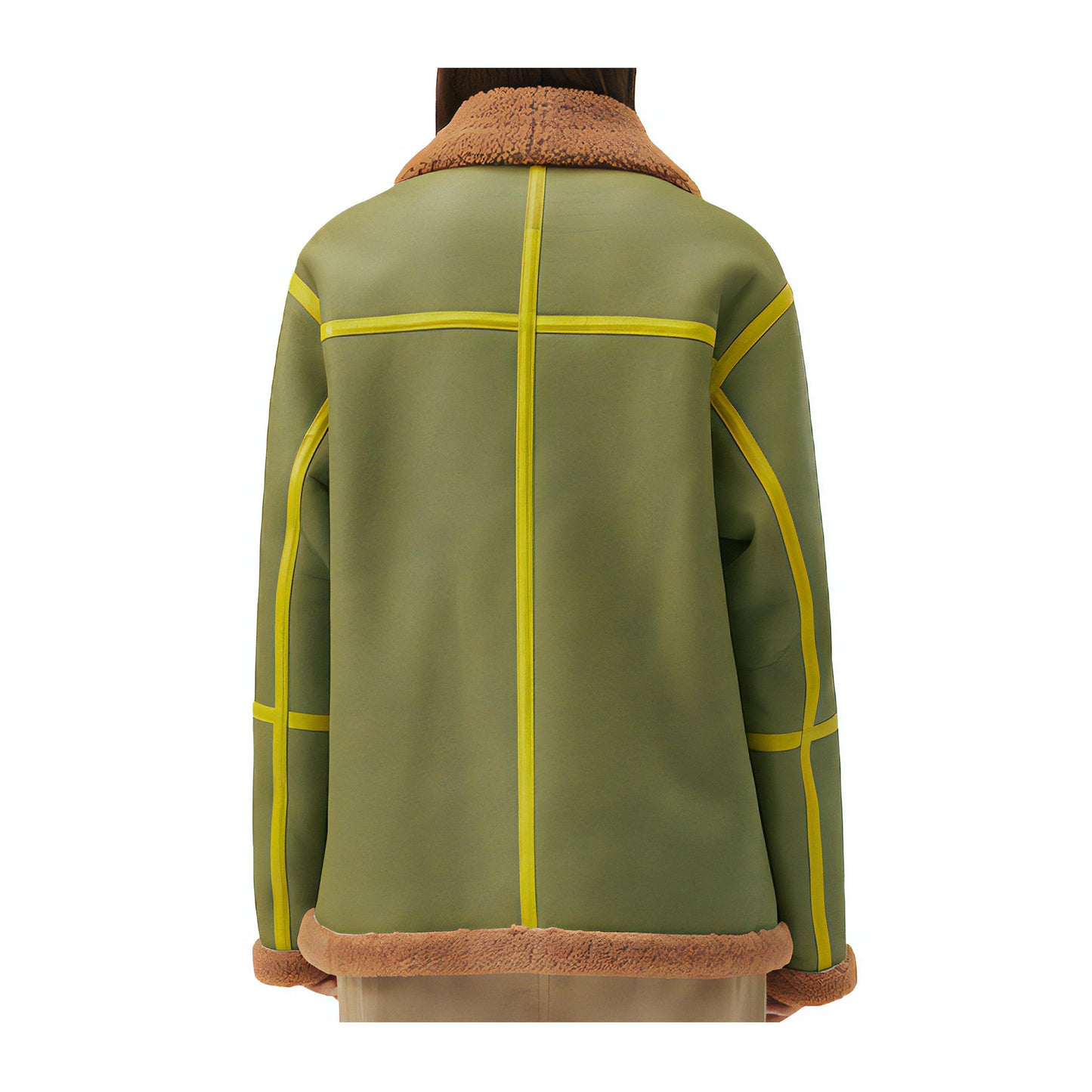 Manteau vert femme laine