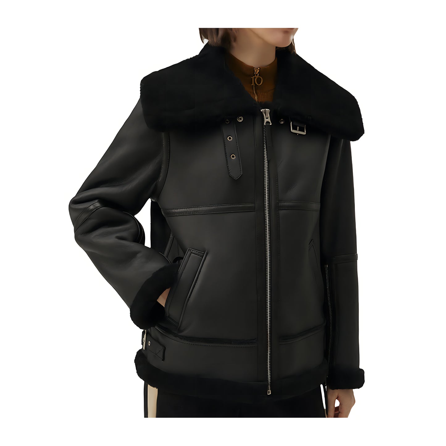 Manteaux bombardiers femme noir