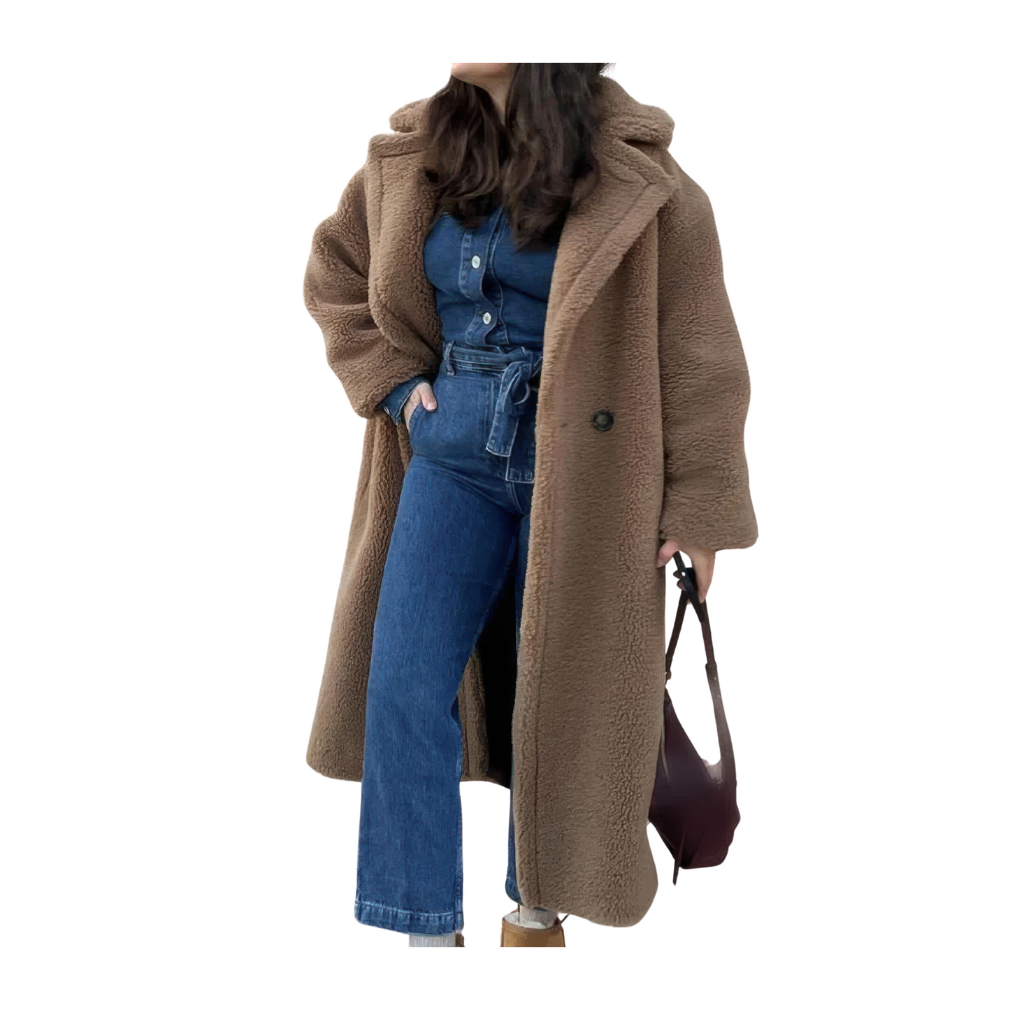 Manteaux imitation mouton femme aviateur