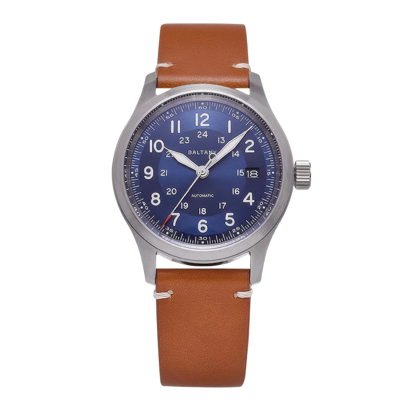 Montres automatique aviateur cadre bleu