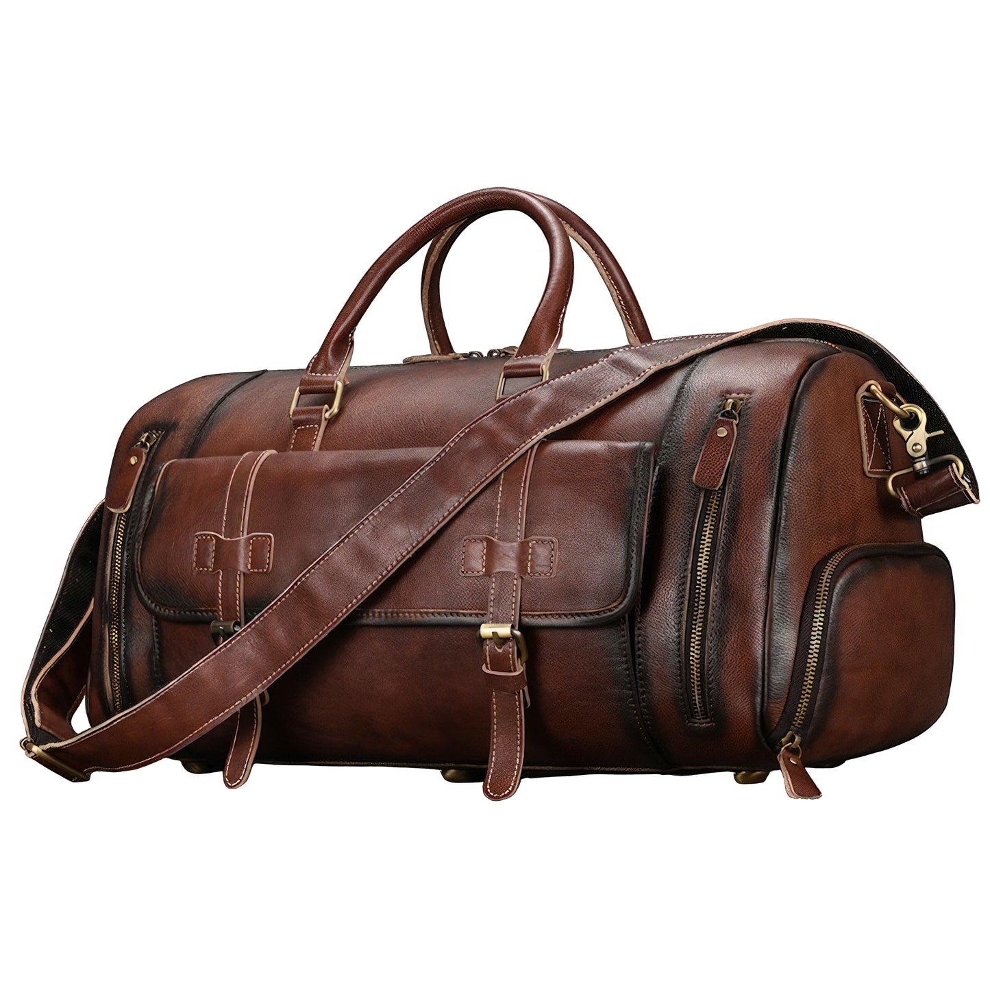Sac cuir huilé
