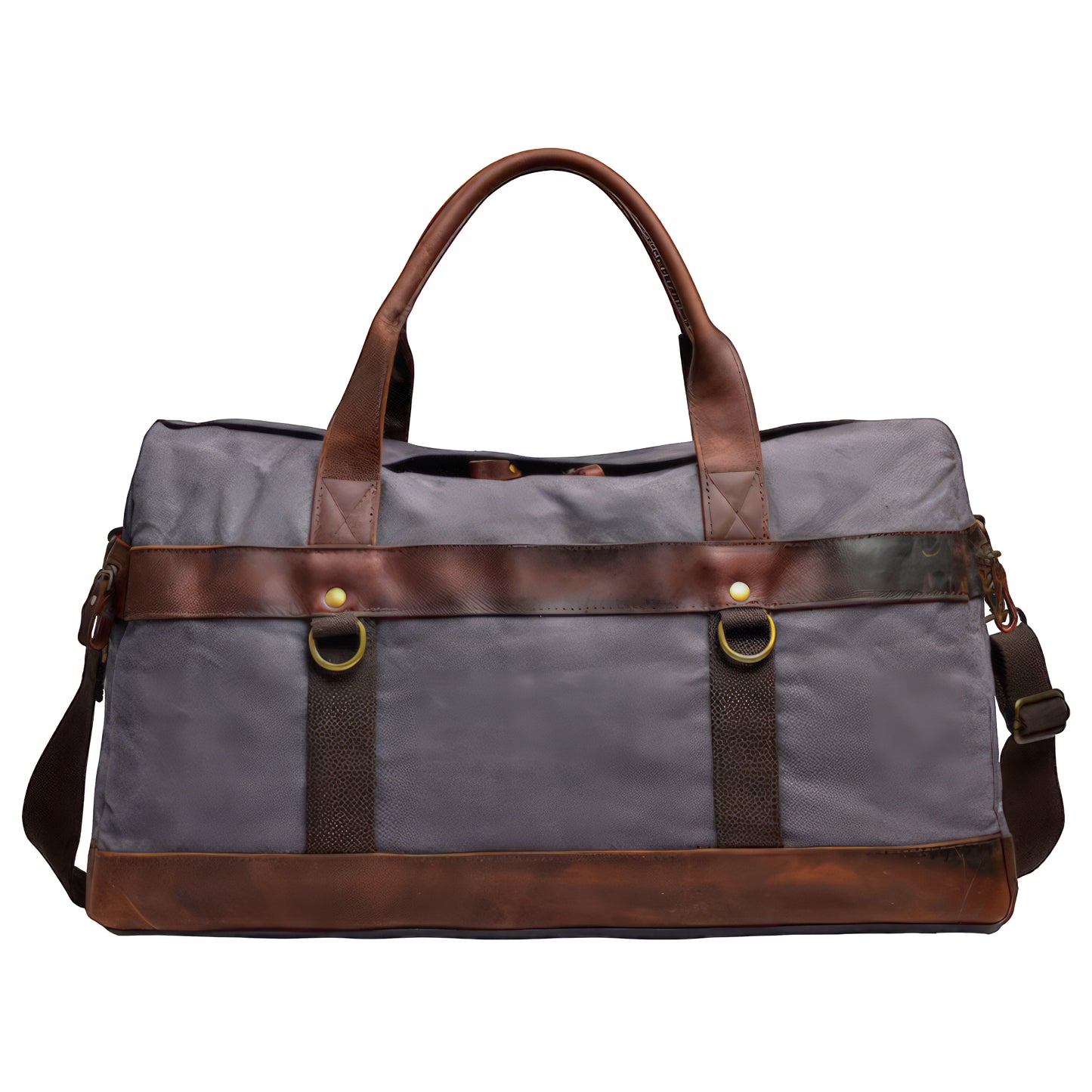 Sac de voyage cuir et toile homme
