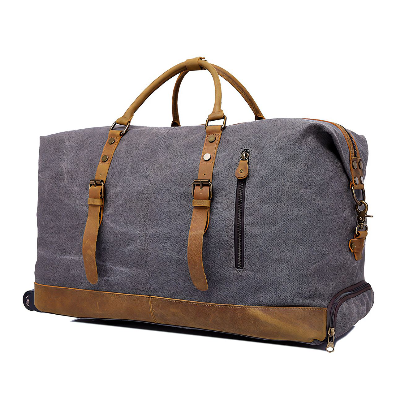 Sac de Voyage en Toile Souple a Roulette