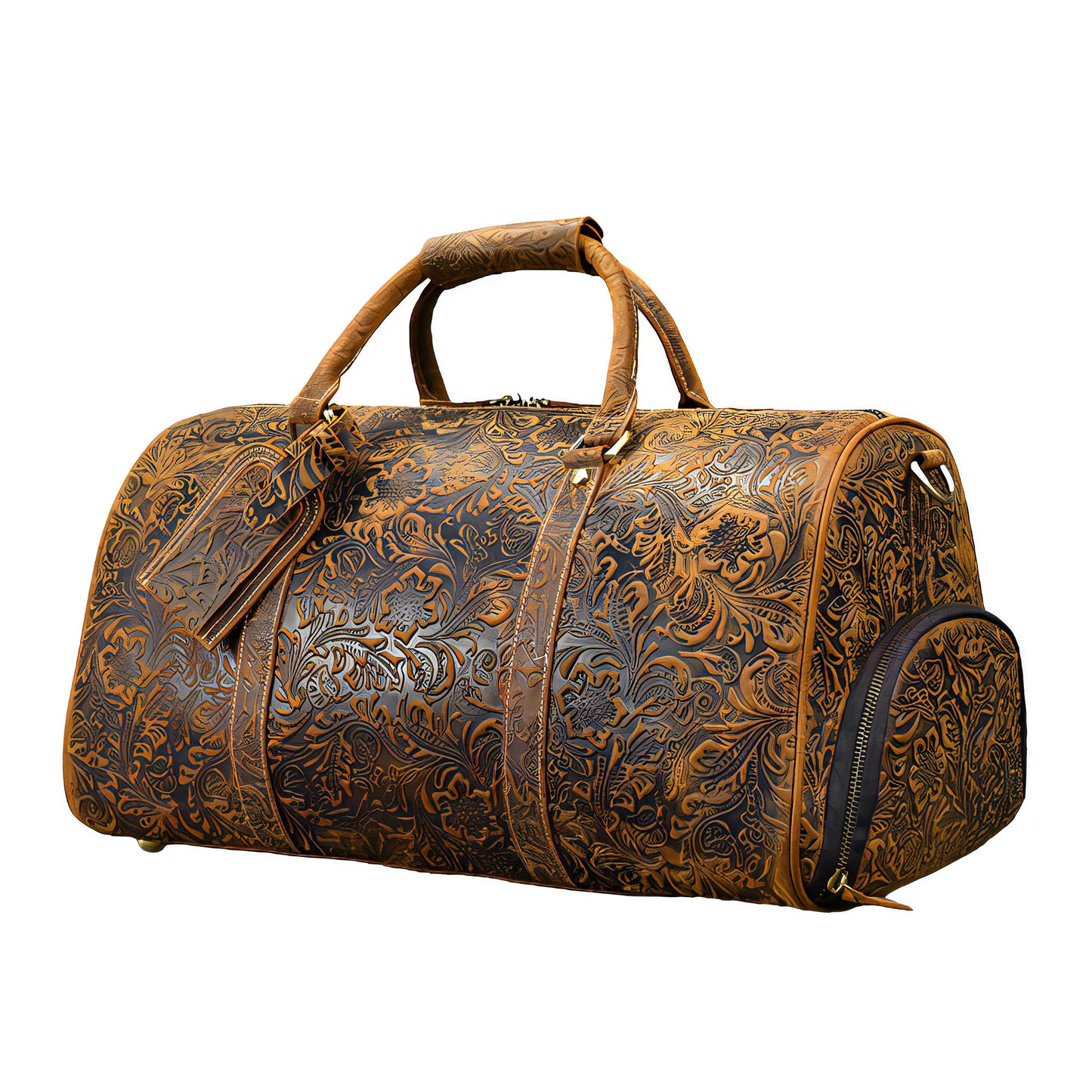 Sac de voyages en cuir vintage