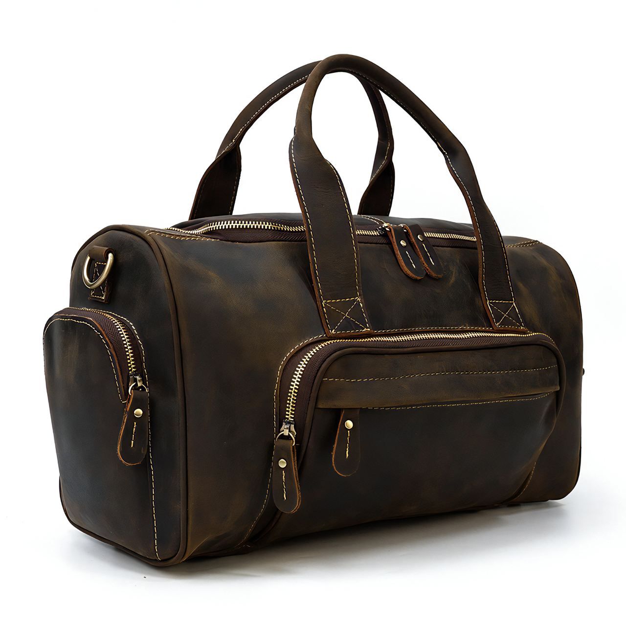 Sacs Week End Cuirs Marron Foncé