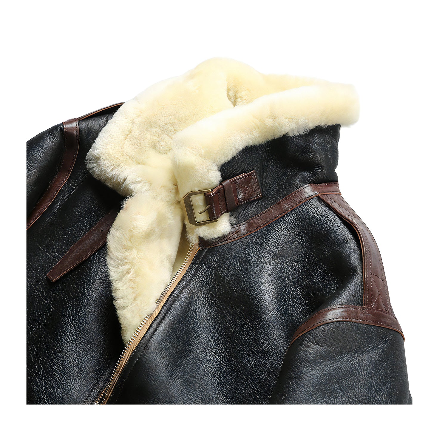 Veste cuir hommes mouton
