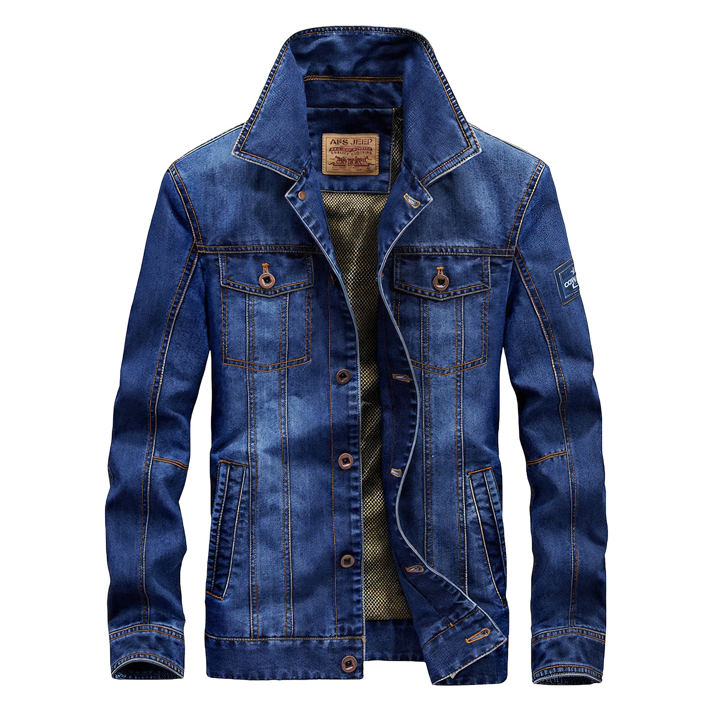 Veste en jean aviateur
