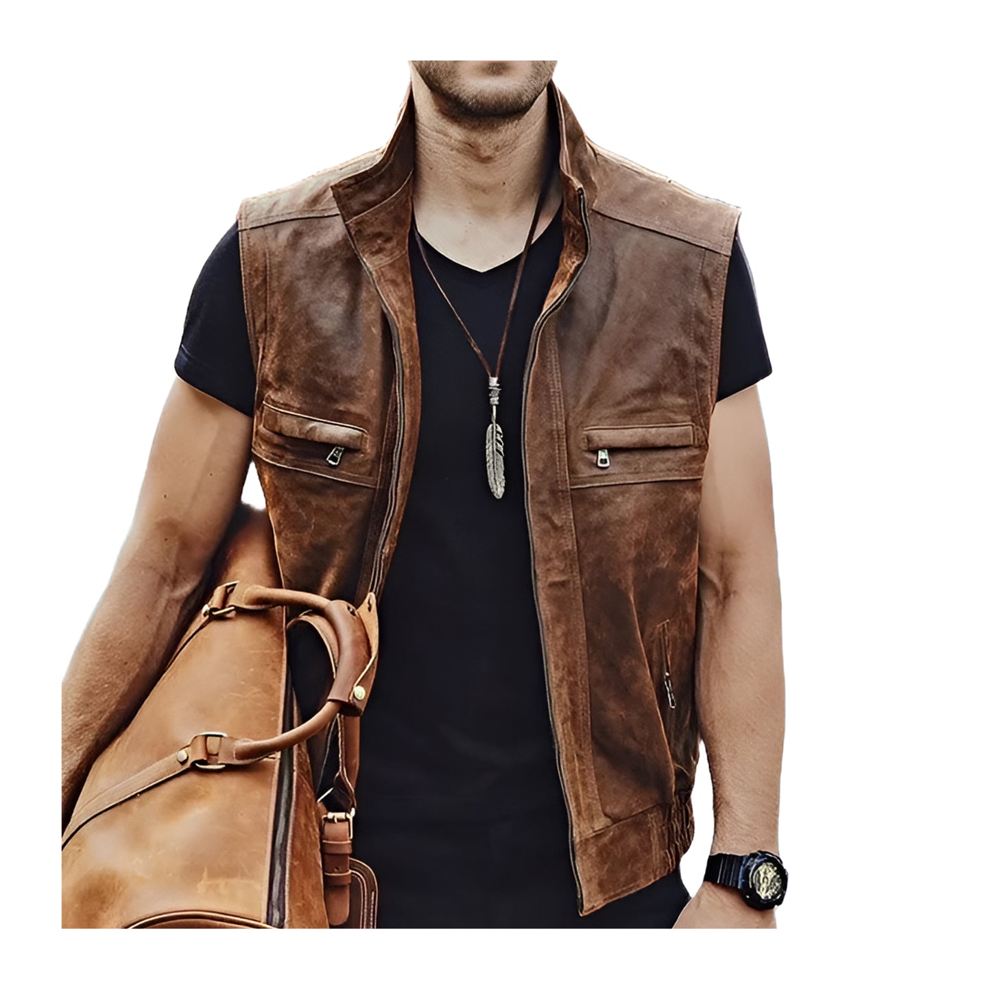 Veste homme sans manche
