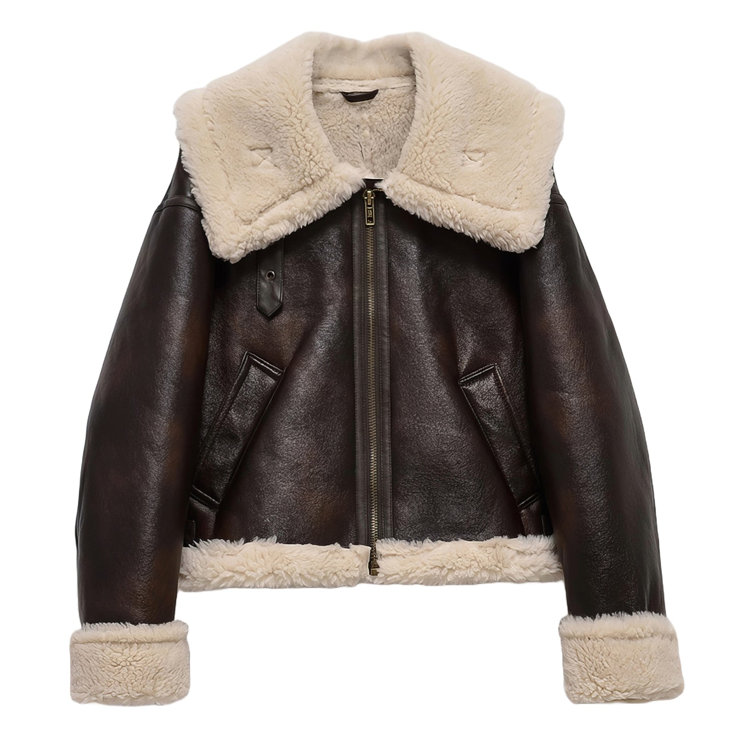 Veste marron hiver femme