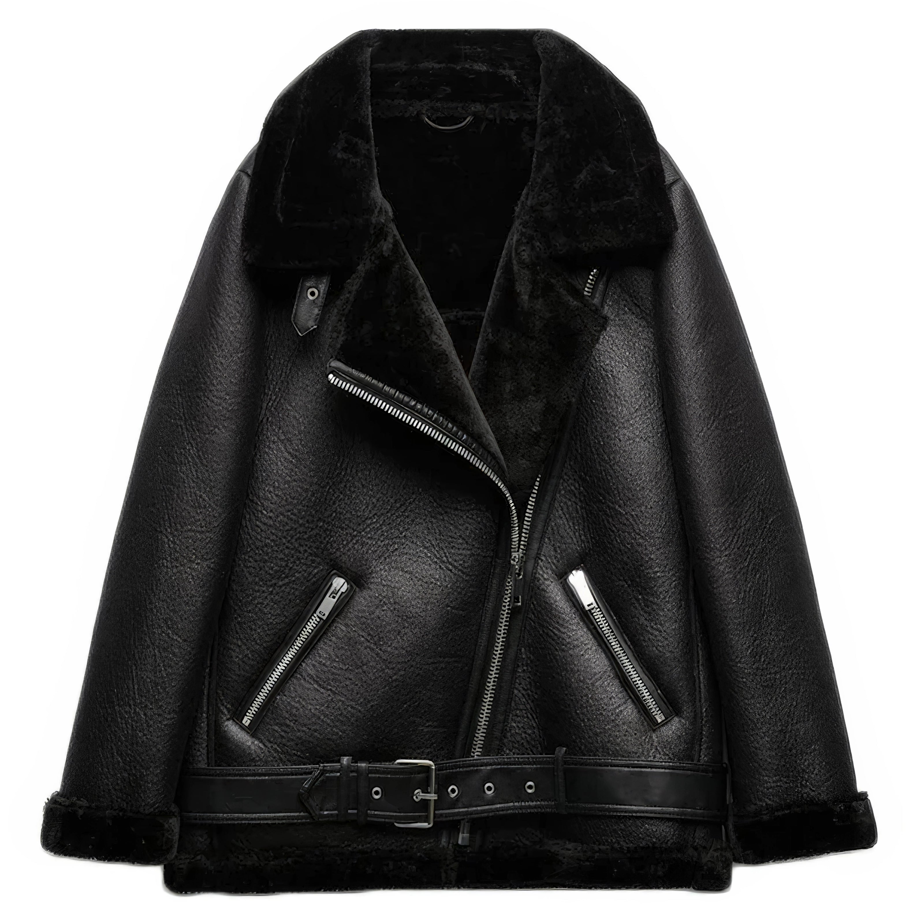 Veste Simili Cuir Noir Femme Cuir Aviateur veste-simili-cuir-noir-femme-cuir-aviateur
